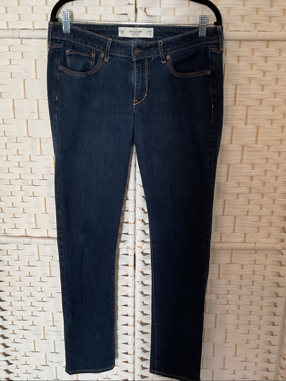 Abercrombie & Fitch Dark Indigo Skinny Jeans